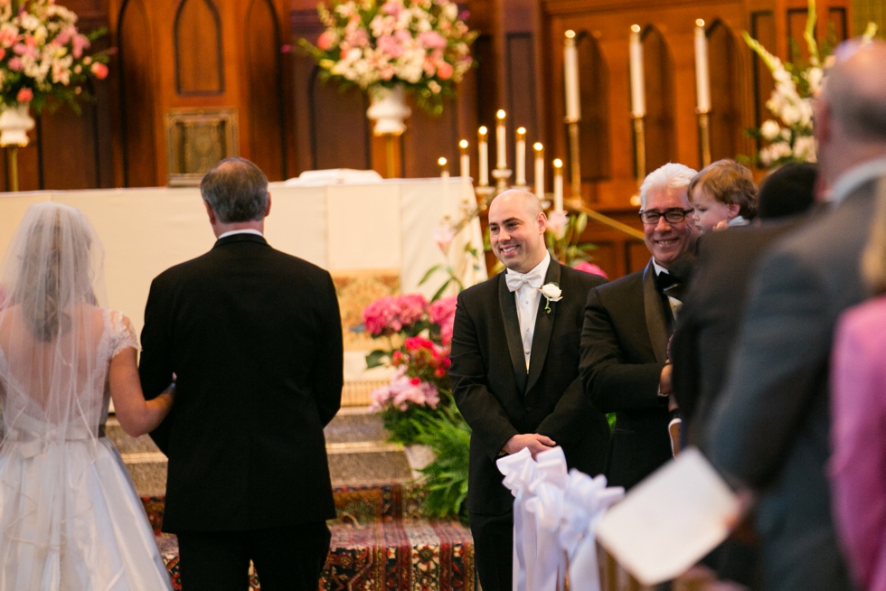 Towson Maryland Wedding Ceremony at Immaculate Conception Church