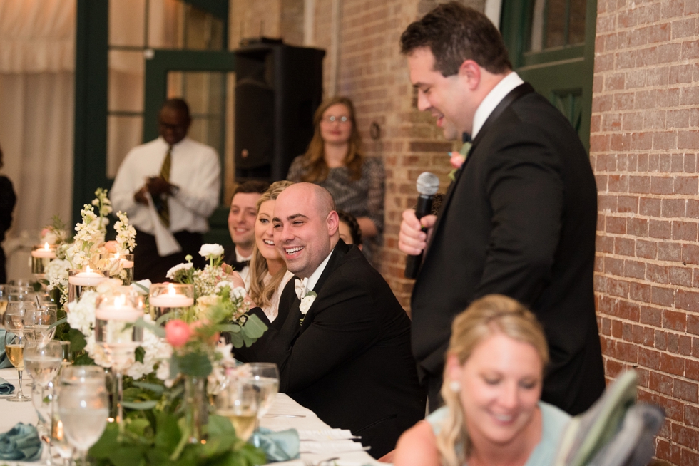 Baltimore Maryland Wedding Reception Toasts at Evergreen Museum