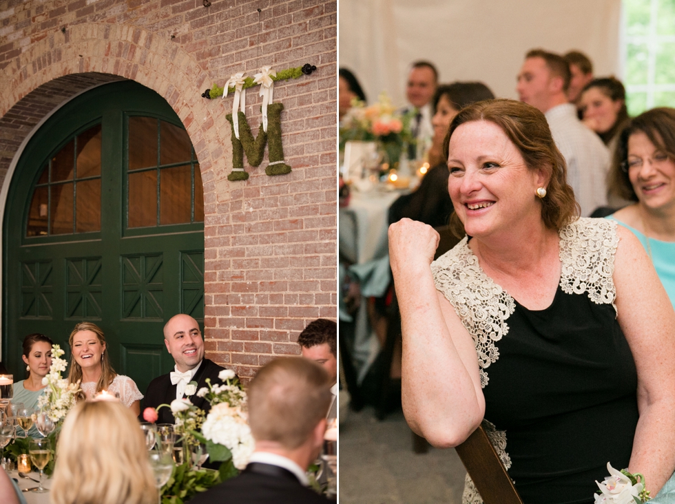 Baltimore Maryland Wedding Reception Toasts at Evergreen Museum