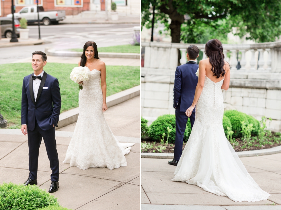 Mount Vernon Wedding Photography - First Look Bride and Groom