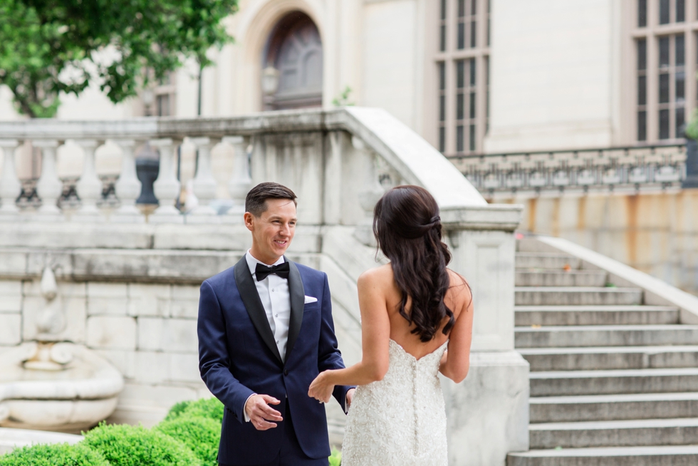 Mount Vernon Wedding Photography - First Look Bride and Groom