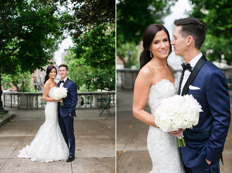 Mount Vernon Wedding Photography - Peabody Library Wedding Portraits