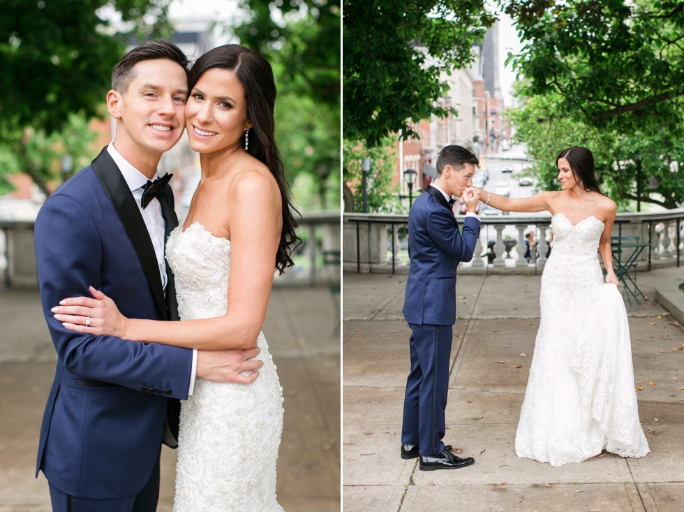 Mount Vernon Wedding Photography - Peabody Library Wedding Portraits