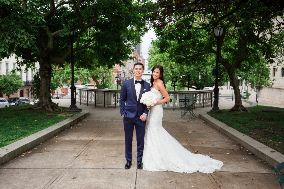 Mount Vernon Wedding Photography - Peabody Library Wedding Portraits