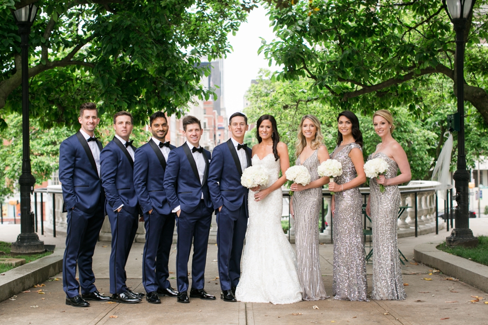 Mount Vernon Wedding Photographers - Donovan England Tux - Madison James Bridal Gown