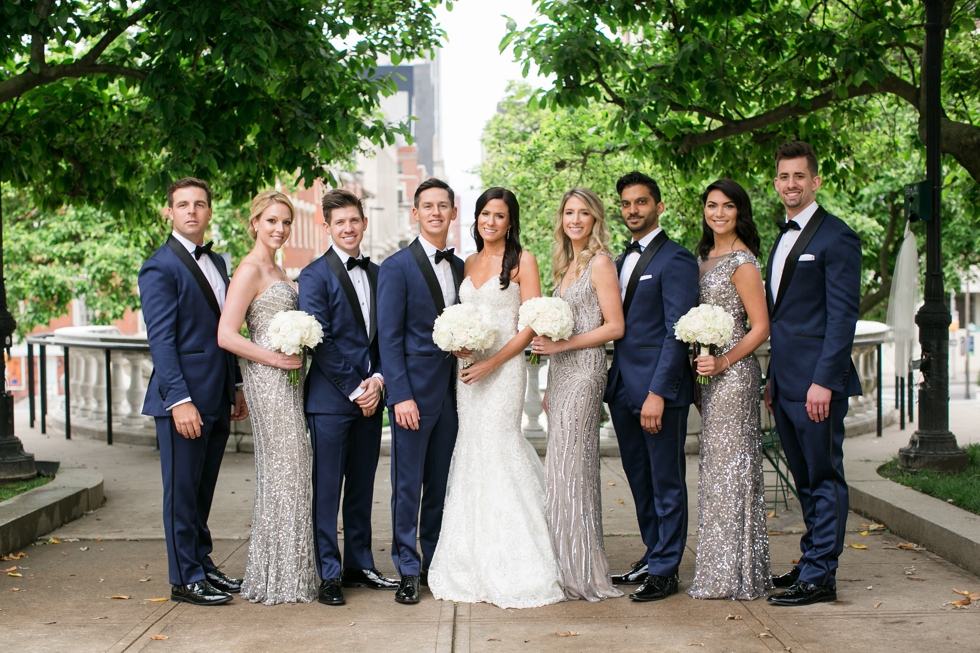 Mount Vernon Wedding Photographers - Donovan England Tux - Madison James Bridal Gown