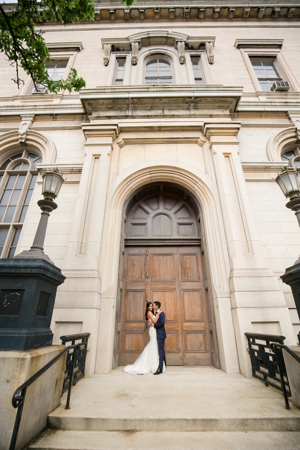 George Peabody Library Wedding Ceremony - Madison James Bridal Gown