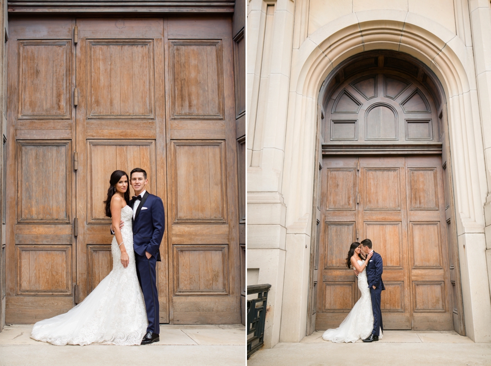 George Peabody Library Wedding Ceremony - Madison James Bridal Gown