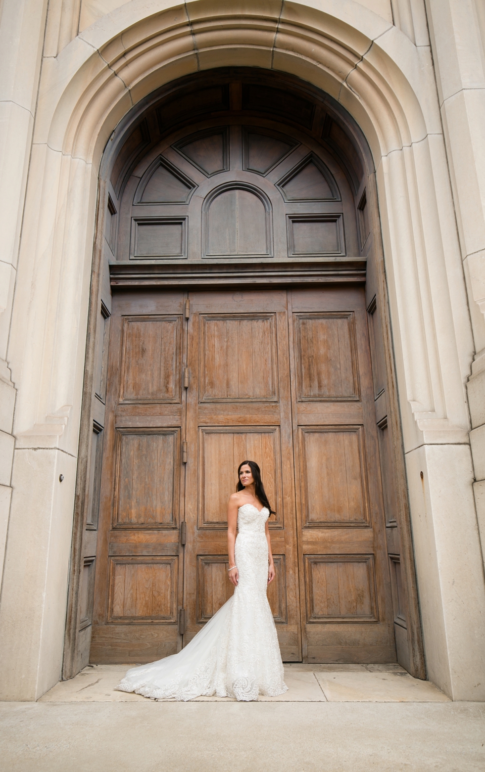 George Peabody Library Wedding Ceremony - Madison James Bridal Gown