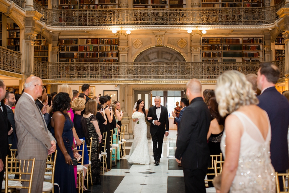 George Peabody Library Wedding Ceremony - Crimson and Clover Floral Design