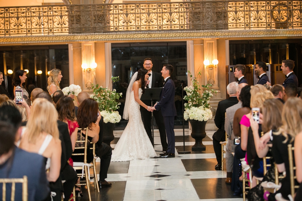 George Peabody Library Wedding Ceremony - Crimson and Clover Floral Design