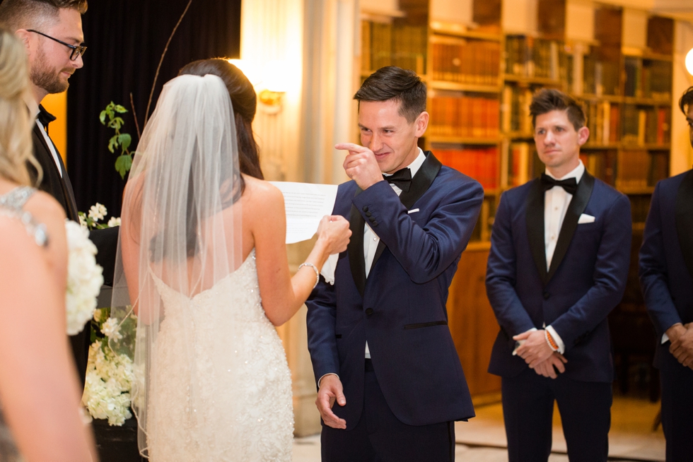 George Peabody Library Wedding Ceremony - Crimson and Clover Floral Design