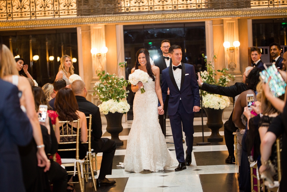 George Peabody Library Wedding Ceremony - Crimson and Clover Floral Design