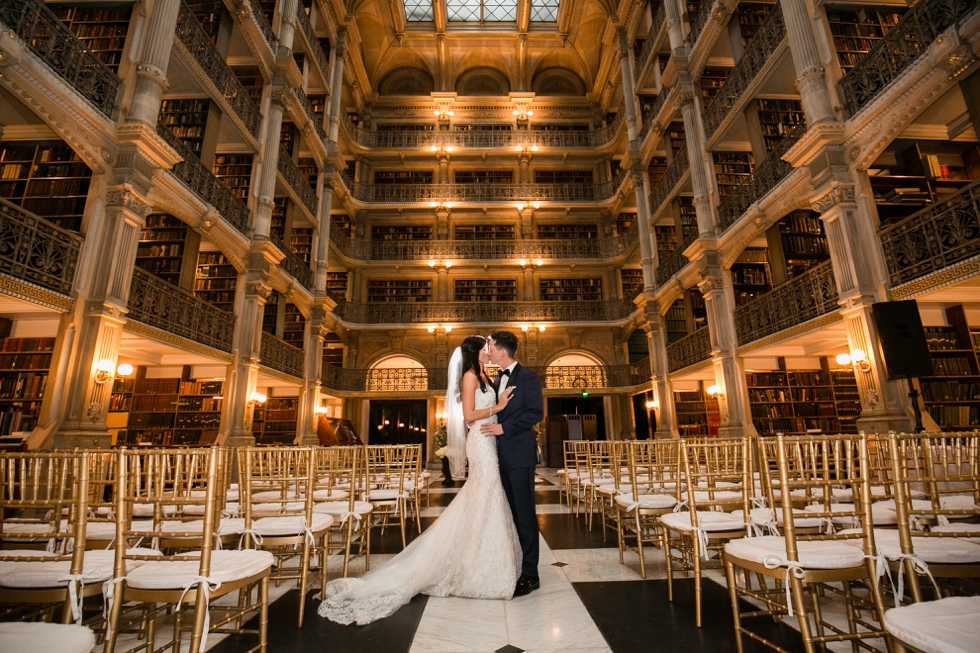 George Peabody Library Wedding Reception in Baltimore Maryland