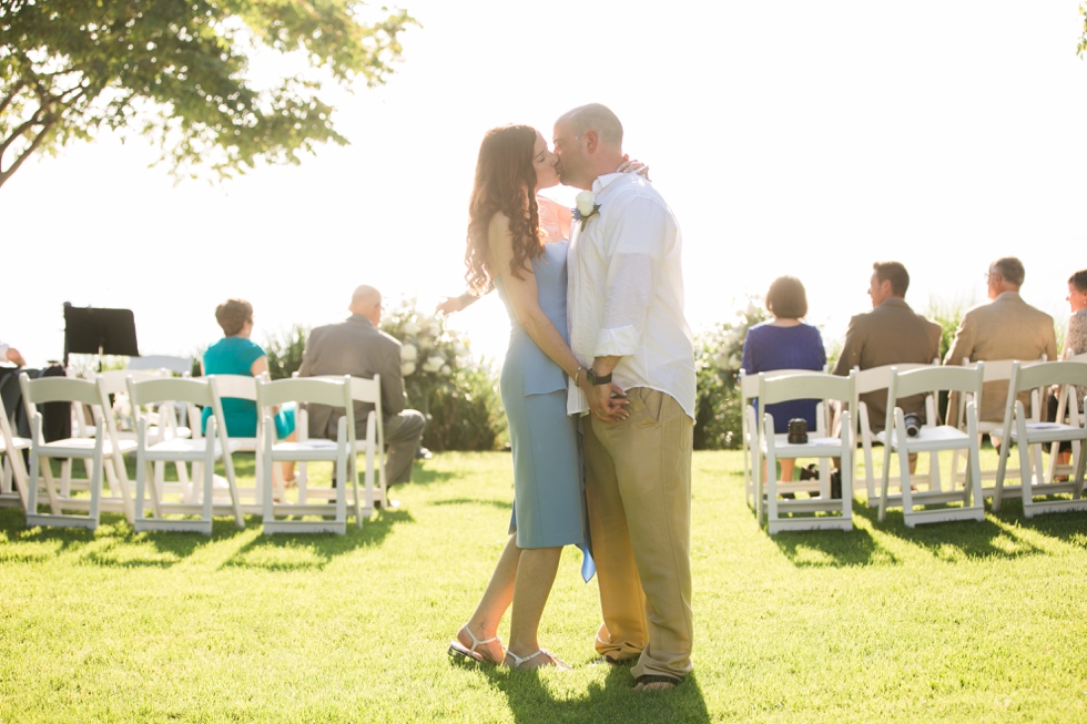 Chesapeake bay Beach Club Intimate Wedding Ceremony