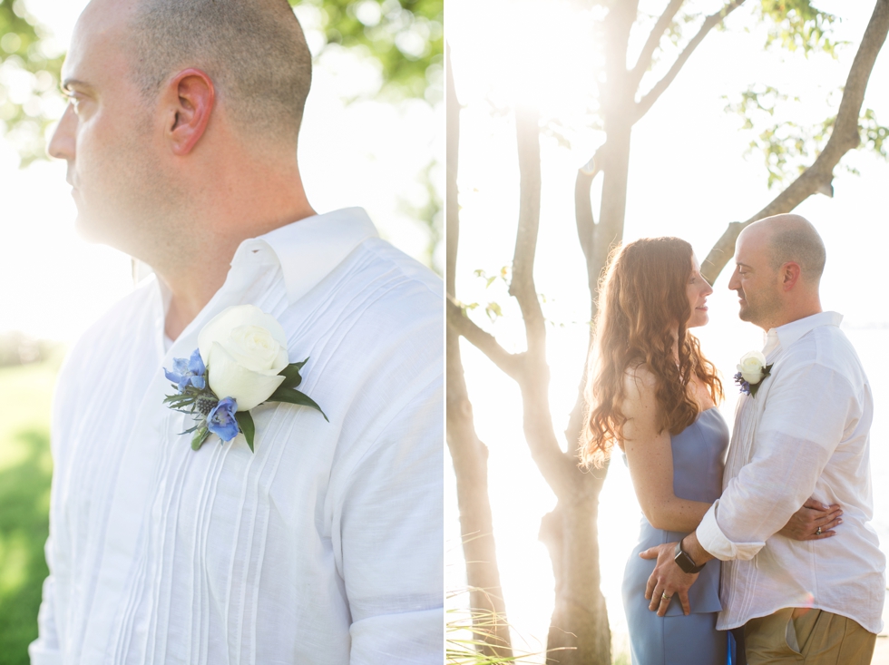 Chesapeake bay Beach Club Intimate Wedding Ceremony