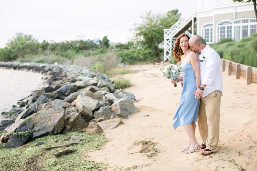 Chesapeake Bay Beach Intimate Wedding - Eastern Shore Elopement