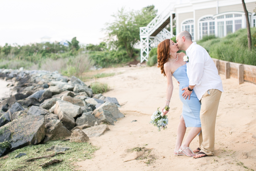 Chesapeake Bay Beach Intimate Wedding - Maryland Elopement