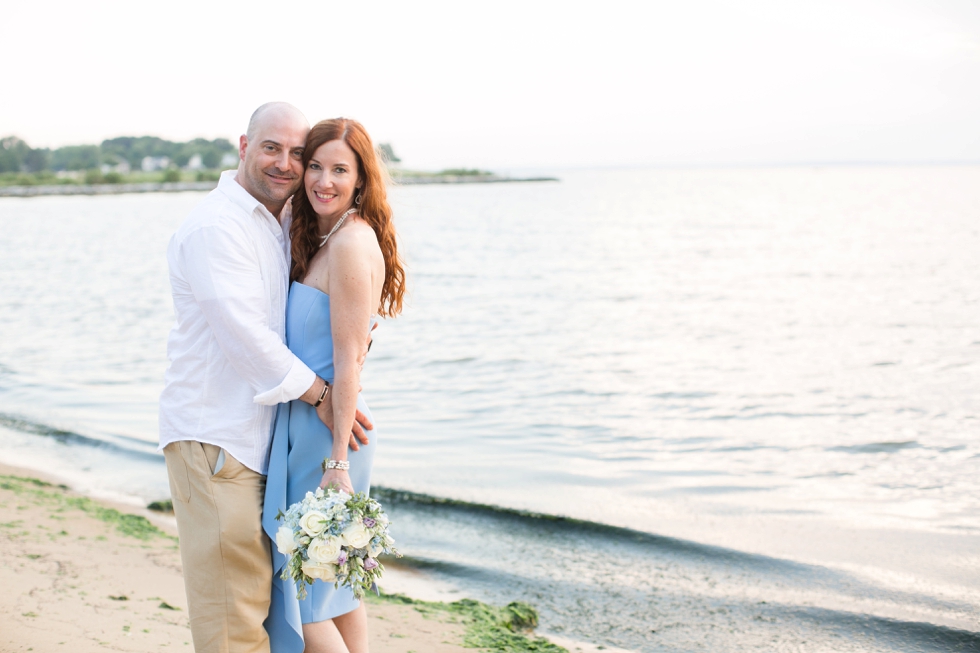 Chesapeake Bay Beach Intimate Wedding - Maryland Elopement