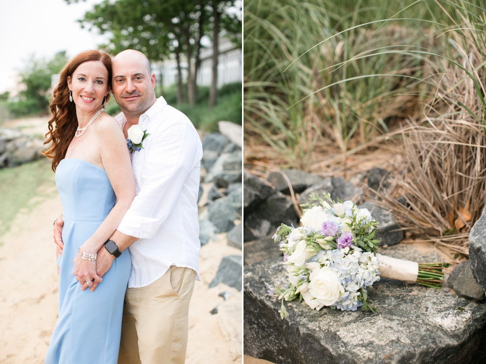 Chesapeake Bay Beach Intimate Wedding - Maryland Elopement