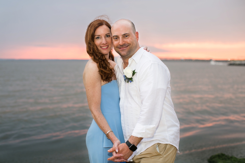 Chesapeake Bay Beach Intimate Wedding - Maryland Elopement