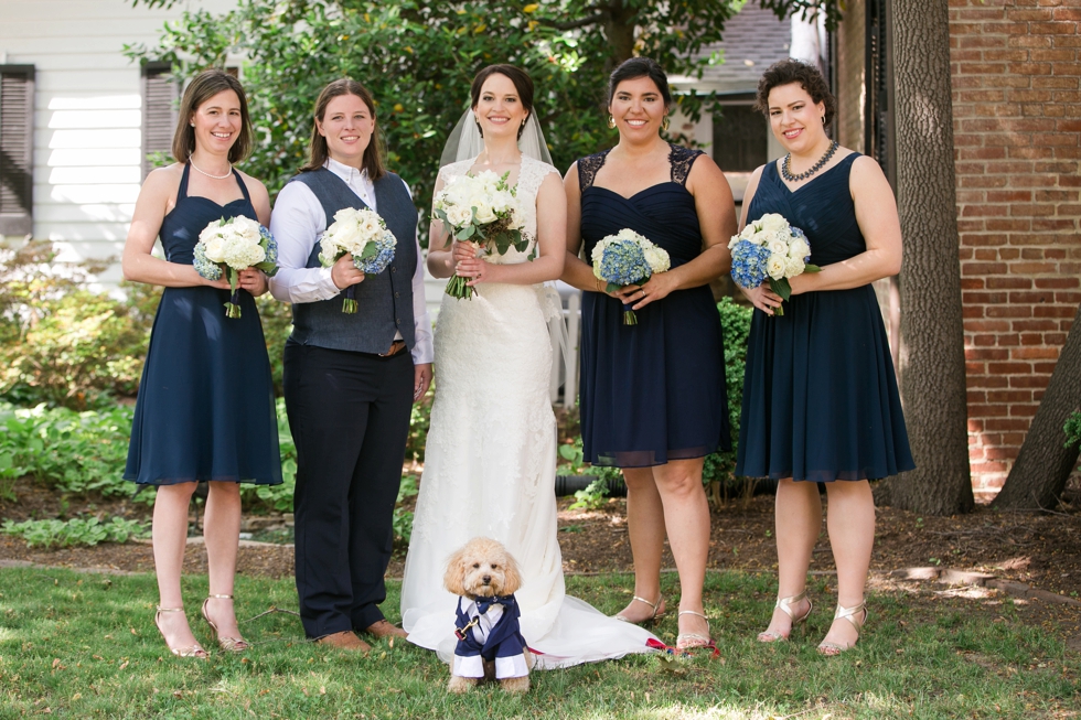 Tidewater Inn Wedding in Easton Maryland - First Look Poodle Puppy