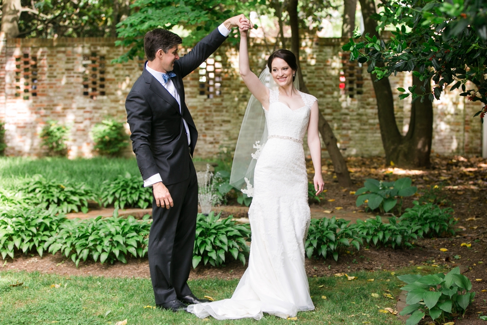 Tidewater Inn Wedding in Easton Maryland - First Look Poodle Puppy