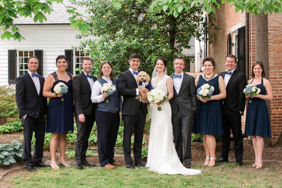 Tidewater Inn Wedding in Easton Maryland - First Look Poodle Puppy