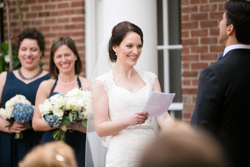 Tidewater Inn Easton Maryland Wedding Ceremony