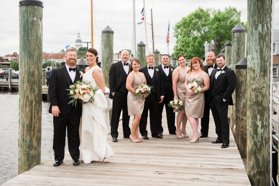 Annapolis City Dock Wedding Party - Philly Wedding Photographers