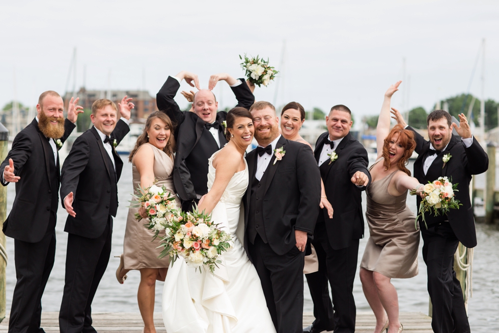 Annapolis City Dock Wedding Party - Philly Wedding Photographers