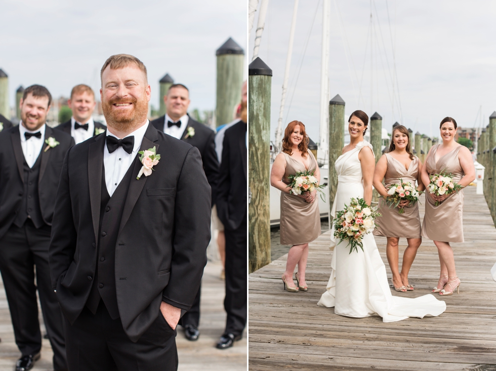 Annapolis City Dock Wedding Party - Philly Wedding Photographers