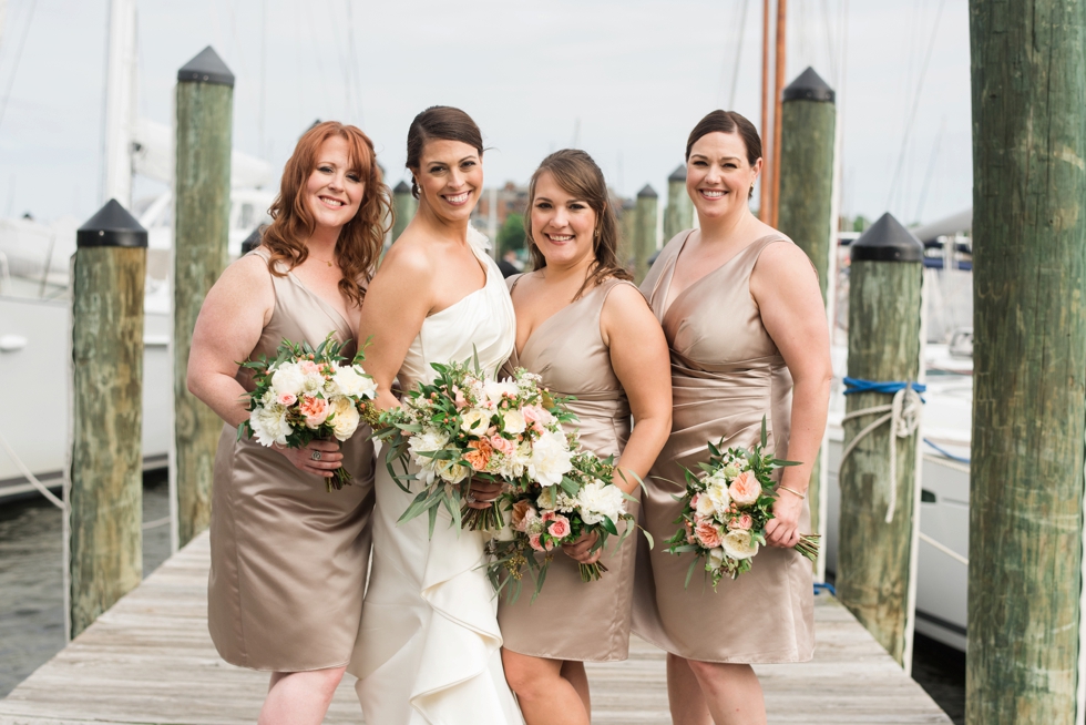 Azazie Annapolis City Dock Wedding Party - Ego Alley Annapolis Schooner Sail