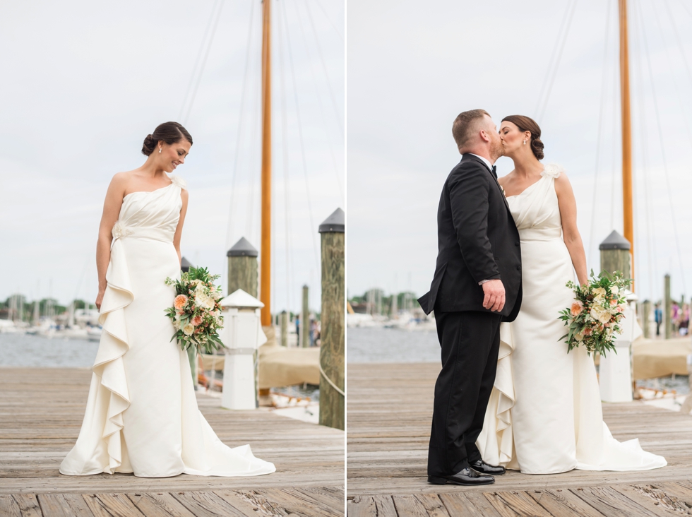 Annapolis City Dock Wedding Party - Ego Alley Annapolis Beneteau Sailboat