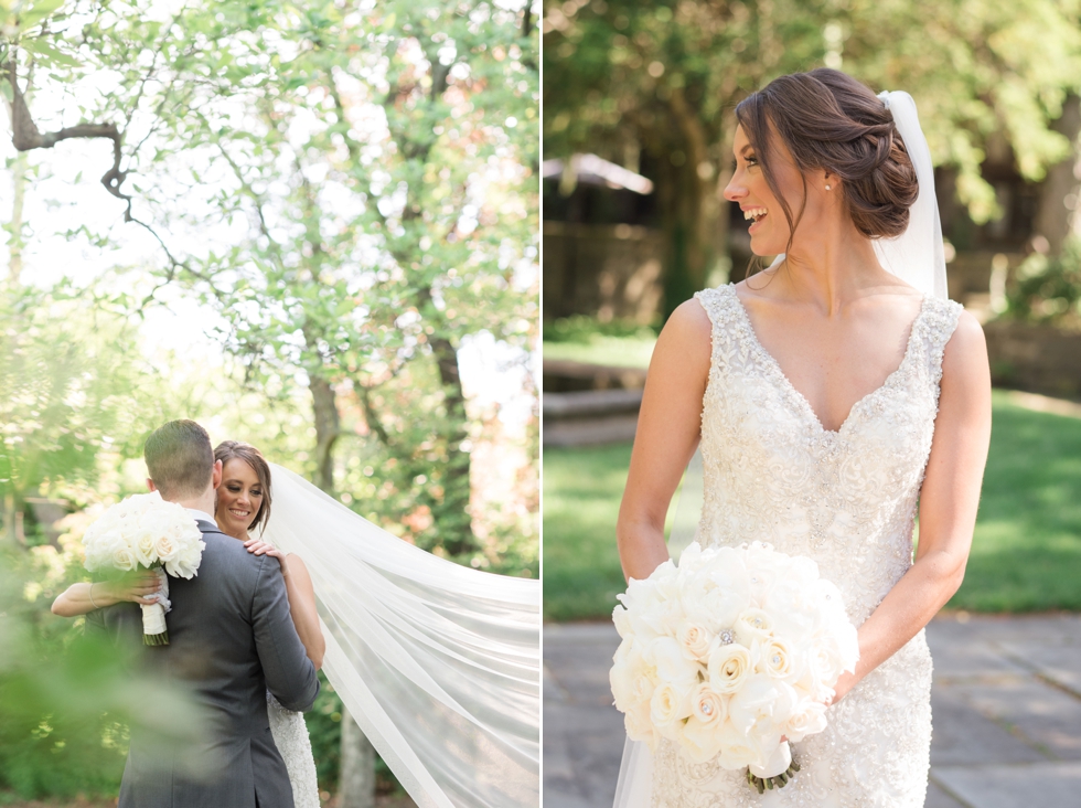 Skyland Manor Castle First Look Wedding Photographer - Madison James Bridal