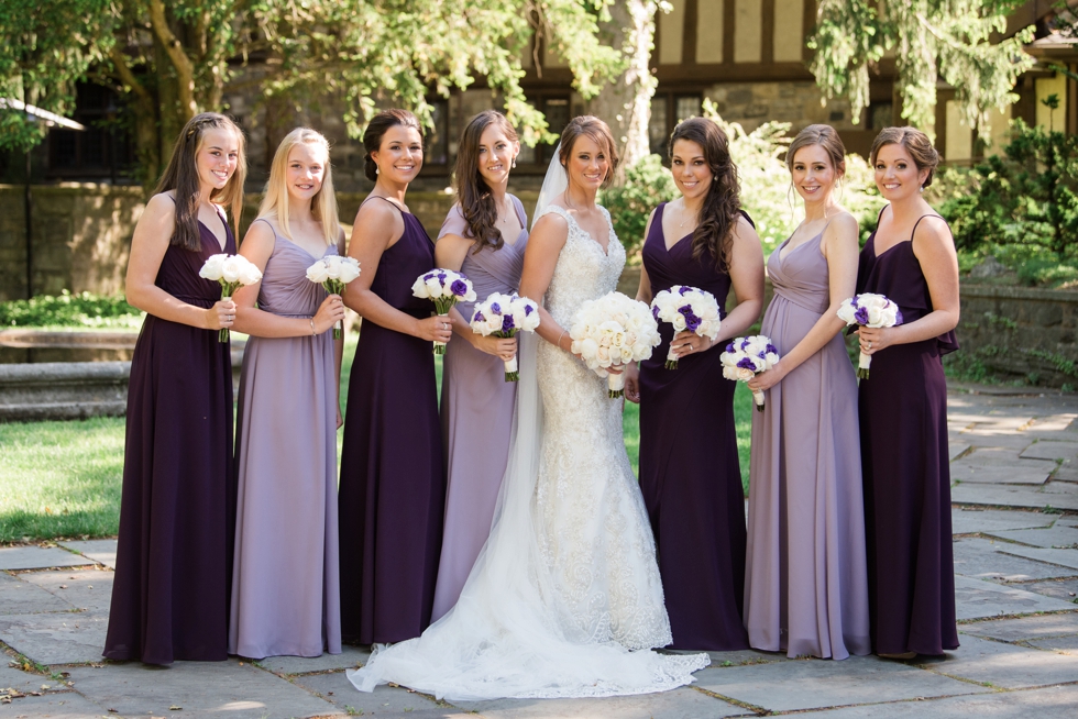 Skyland Manor Castle Wedding Party Photographer - Madison James Bridal