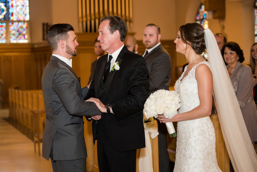 Our Lady of Mt. Carmel wedding ceremony - Philadelphia wedding photographers