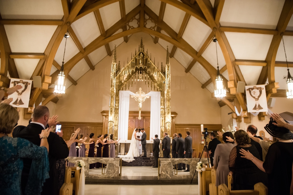 Our Lady of Mt. Carmel wedding ceremony - Philadelphia wedding photographers