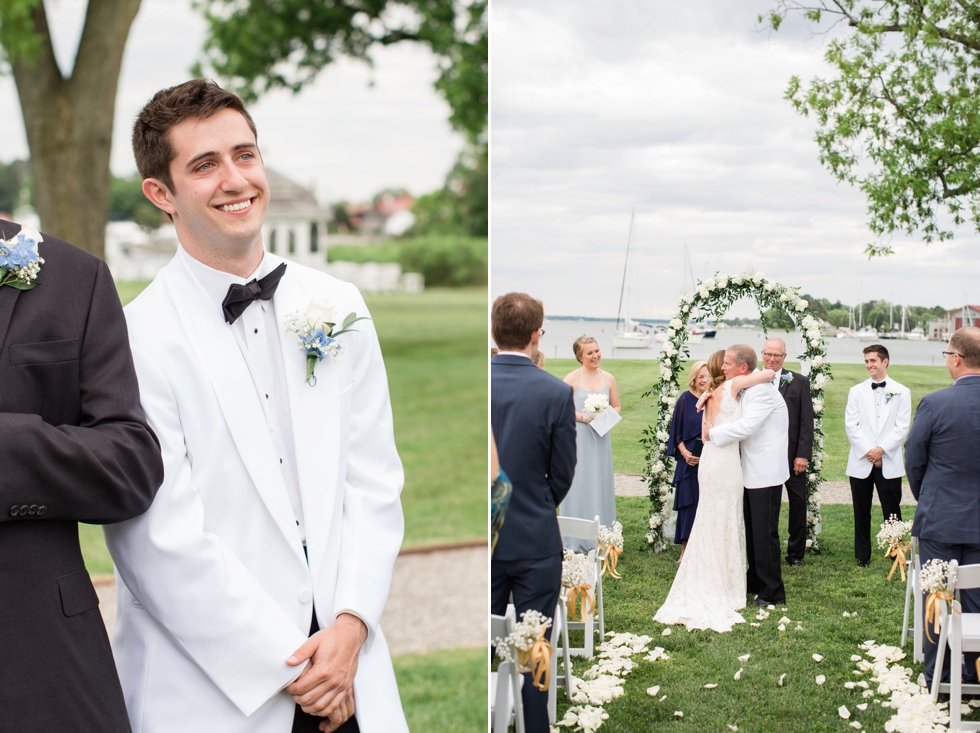 Inn at Perry Cabin Wedding Ceremony in St Michaels Maryland