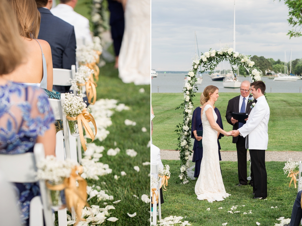 Inn at Perry Cabin Wedding Ceremony in St Michaels Maryland