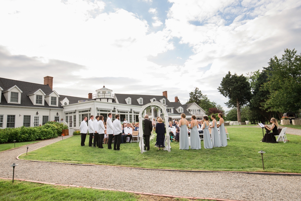 Inn at Perry Cabin Wedding Ceremony in St Michaels Maryland