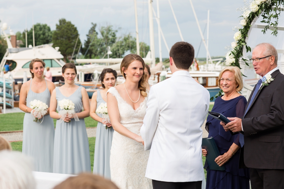 Inn at Perry Cabin Wedding Ceremony in St Michaels Maryland