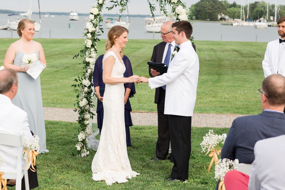 Inn at Perry Cabin Wedding Ceremony in St Michaels Maryland