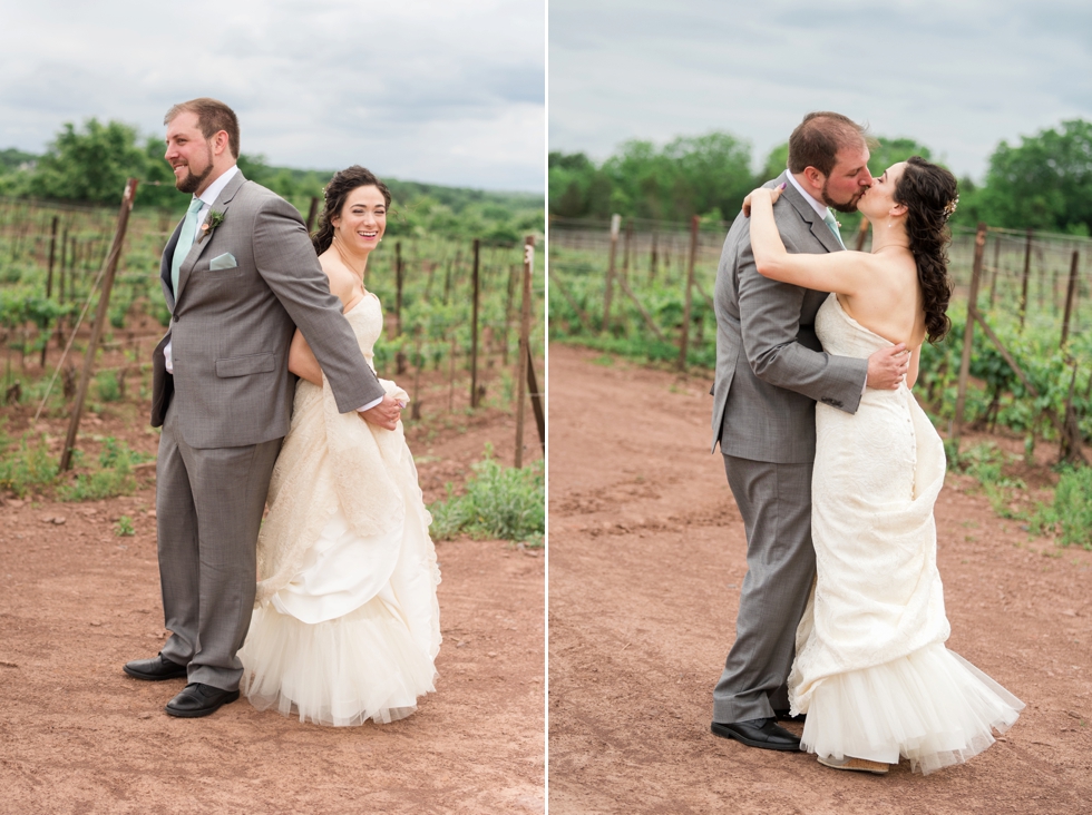 Bucks County Wedding Photographer - Sand Castle Winery Wedding First Look