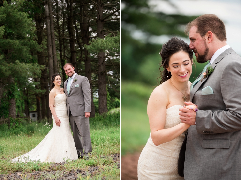 Bucks County Wedding Photographer - Sand Castle Winery Wedding First Look