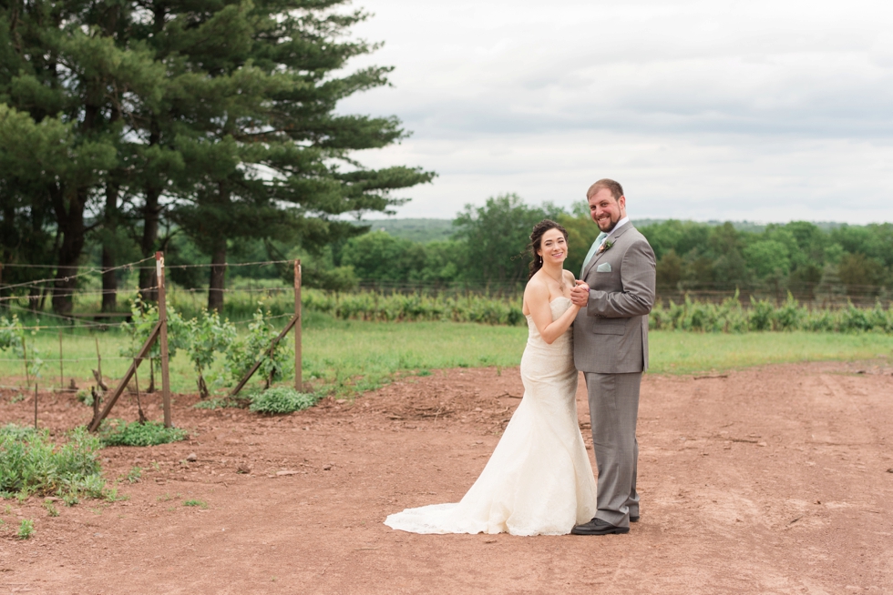 Bucks County Wedding Photographer - Sand Castle Winery Wedding First Look