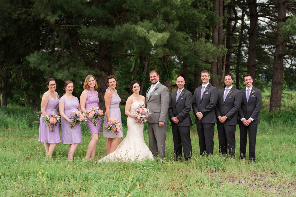 New Hope Winery Wedding Photographer - Sand Castle Winery Spring Wedding Party