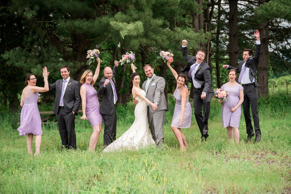 New Hope Winery Wedding Photographer - Sand Castle Winery Spring Wedding Party