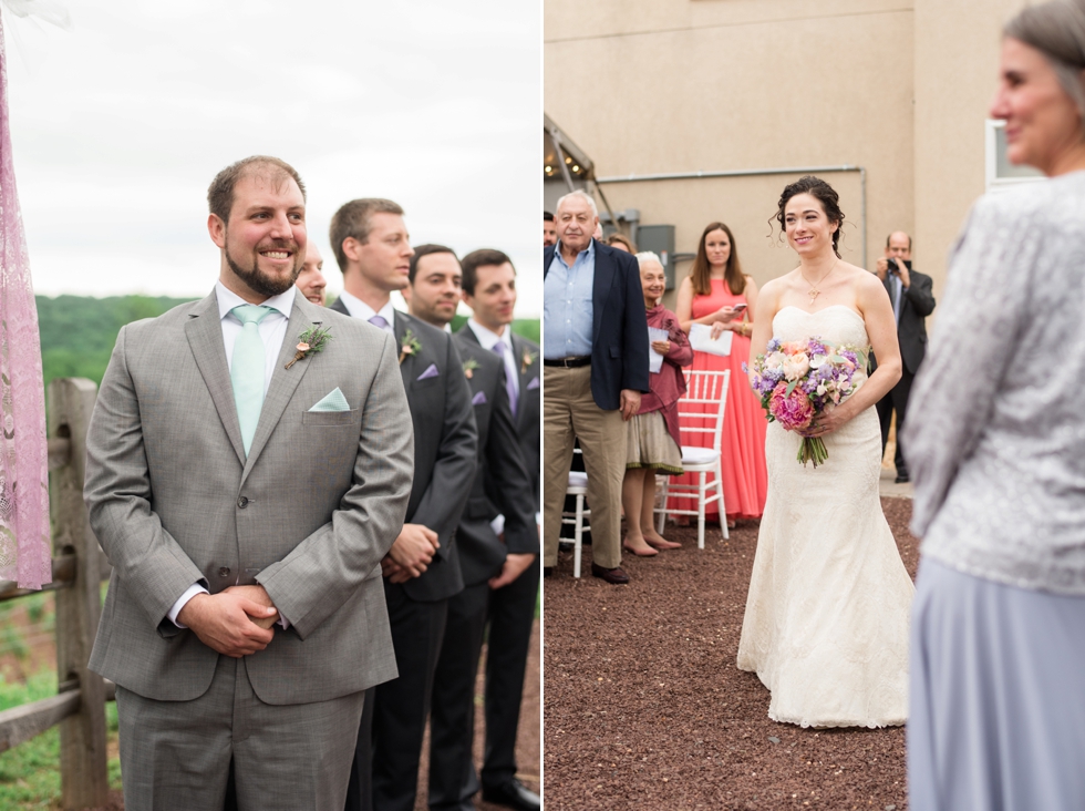 Sand Castle Winery Outdoor Wedding Ceremony in New Hope PA