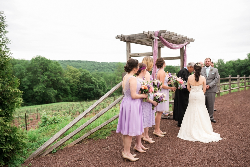 Sand Castle Winery Outdoor Wedding Ceremony in New Hope PA